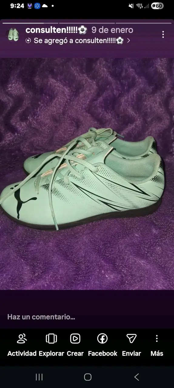 Zapatillas deportivas Puma color menta - 2