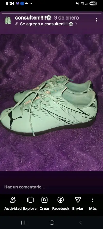 Zapatillas deportivas Puma color menta - miniatura 2