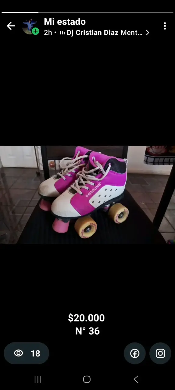 Patines de cuatro ruedas Dribbling talla 36