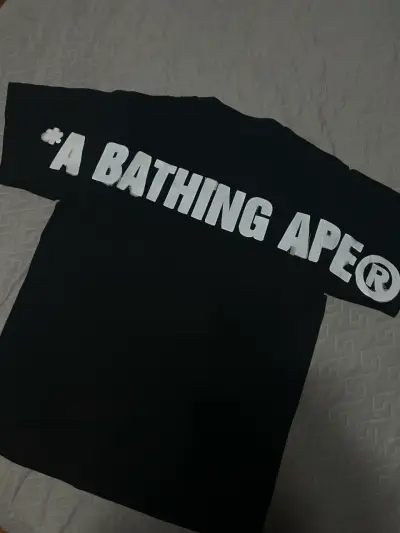 Polera negra A Bathing Ape nuevo - miniatura 1