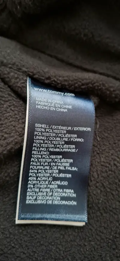 Parka negra niños Tommy hilfiger talla M (8/10) - miniatura 4
