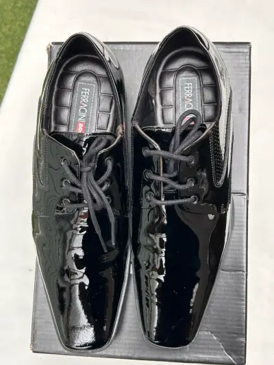 Zapatos de vestir negros Ferracini para hombre - miniatura 5
