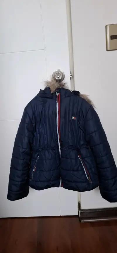 Parka azul niños Tommy hilfiger talla M (8/10) - miniatura 1