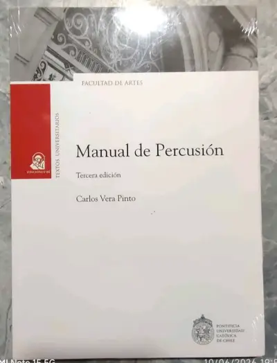 Manual de Percusión Tercera Edición Carlos Vera Pinto - miniatura 1