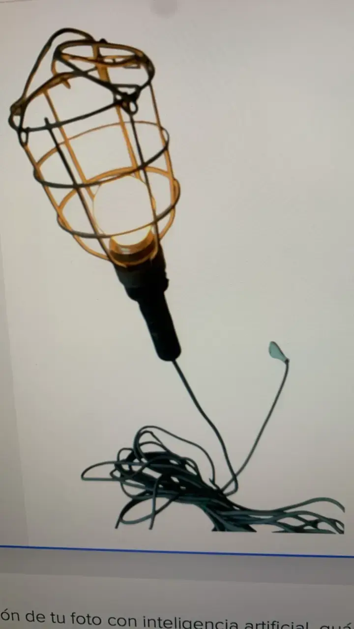 Lámpara de trabajo con cable largo y protección metálica - 3