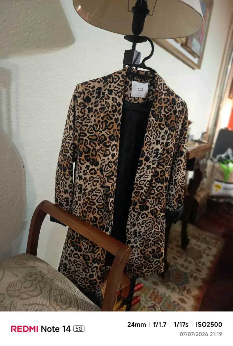 Chaqueta de Leopardo Estilo Animal Print - 2