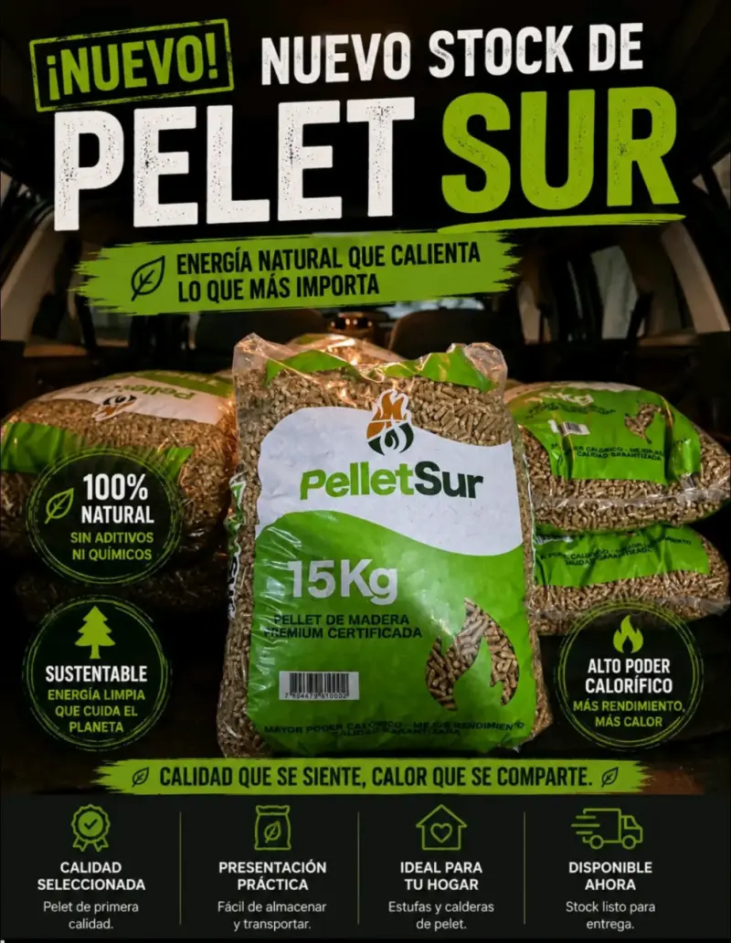 Pellet de Madera Premium PelletSur 15kg - 1