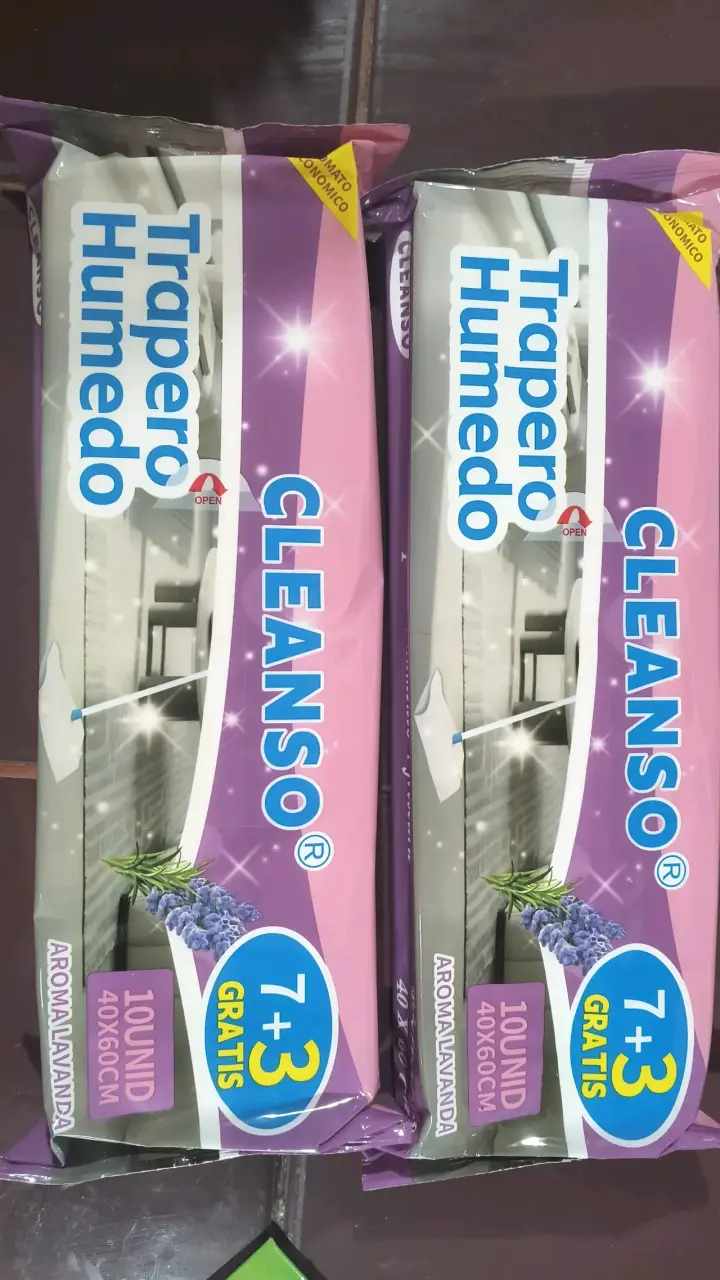 Traperos húmedos Cleanso aroma lavanda 10 unidades