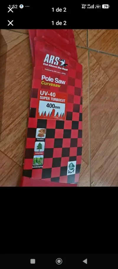 Sierra de poda ARS UV-40 con funda roja - miniatura 2