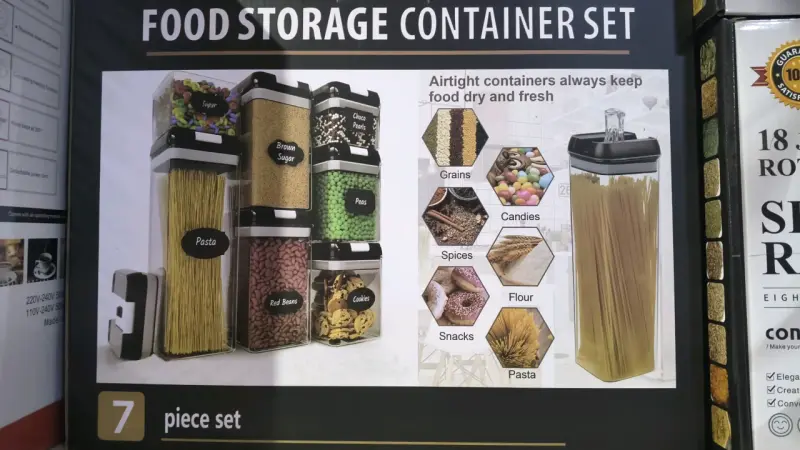 Set de contenedores herméticos para alimentos