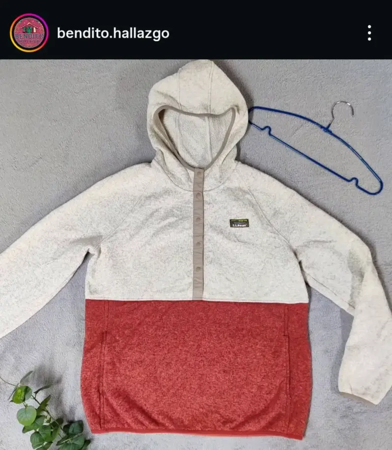 Polerón con capucha bicolor L.L.Bean - 1