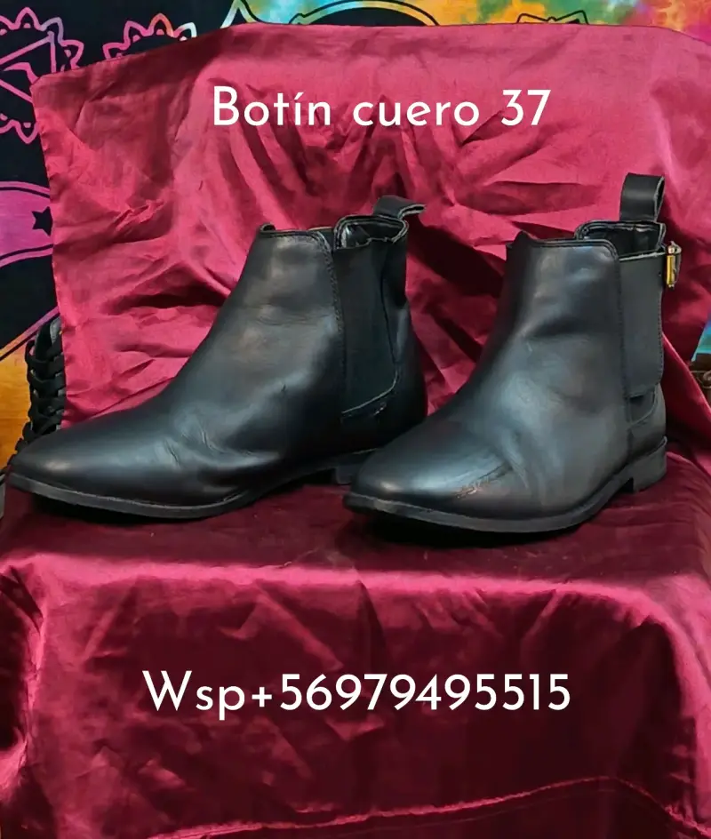 Botas largas de cuero marrón talla 37 - 6