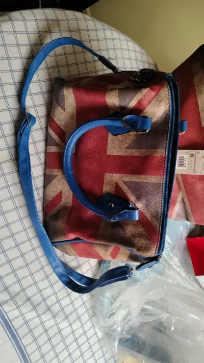Bolso de mano con diseño bandera británica - miniatura 1