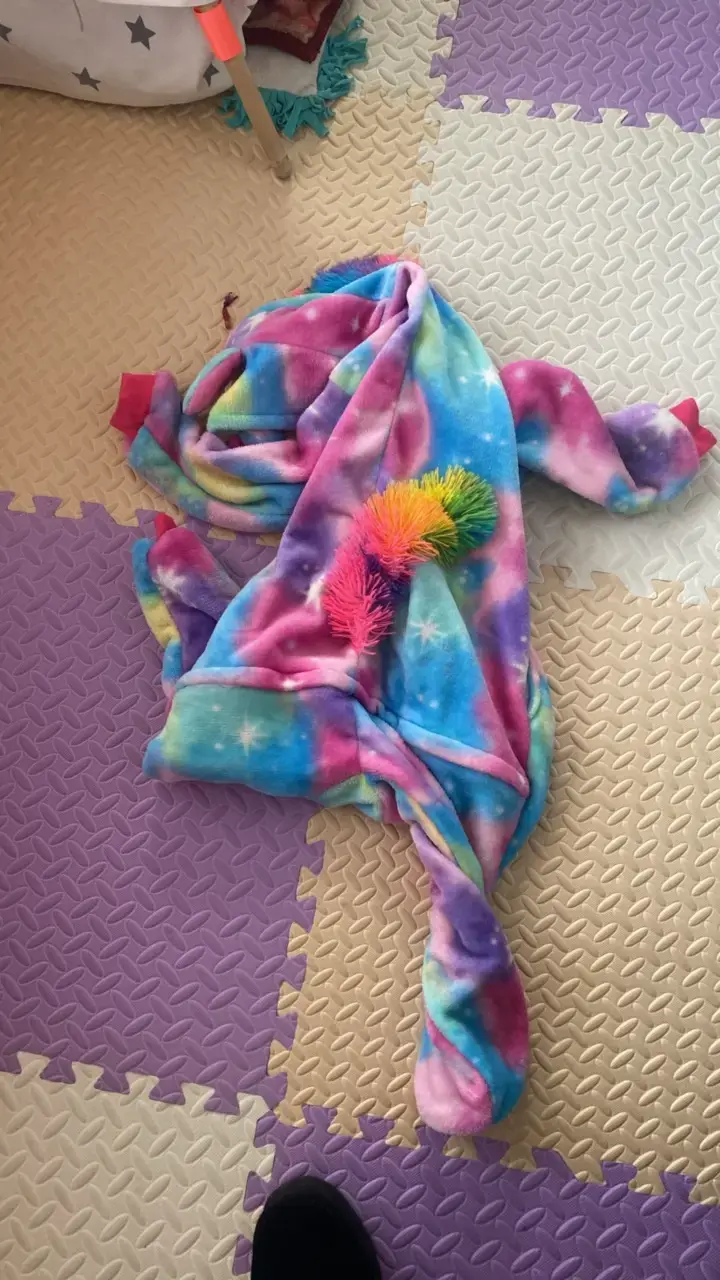 Enterito de unicornio para niña multicolor - 3