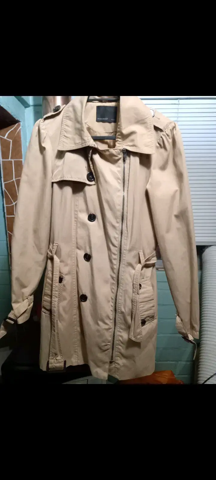 Abrigo trench beige talla M para mujer - 2