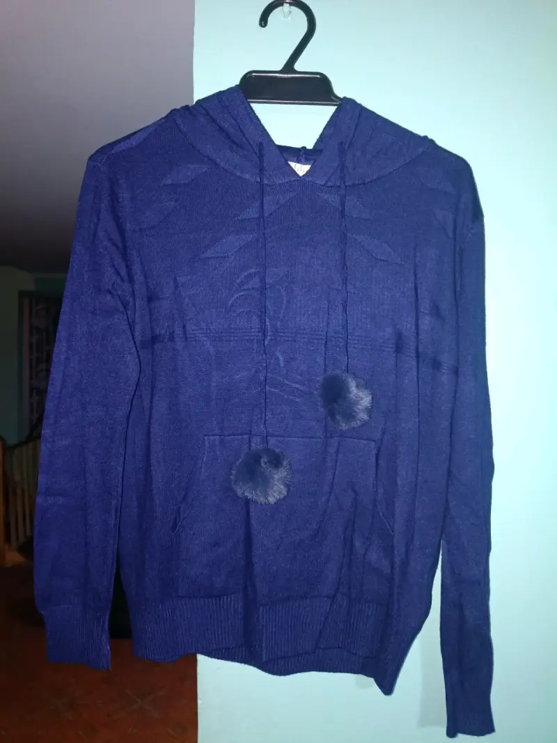 Cardigan de punto rosa con botones - 2