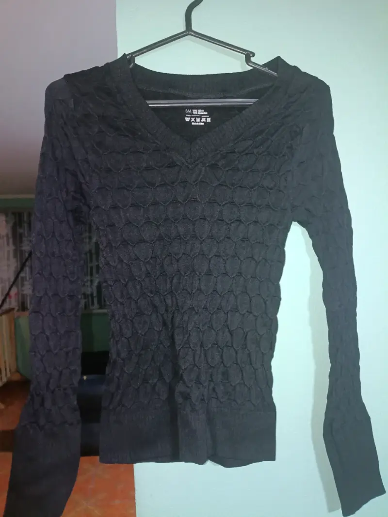 Suéter marrón de punto para mujer - 2