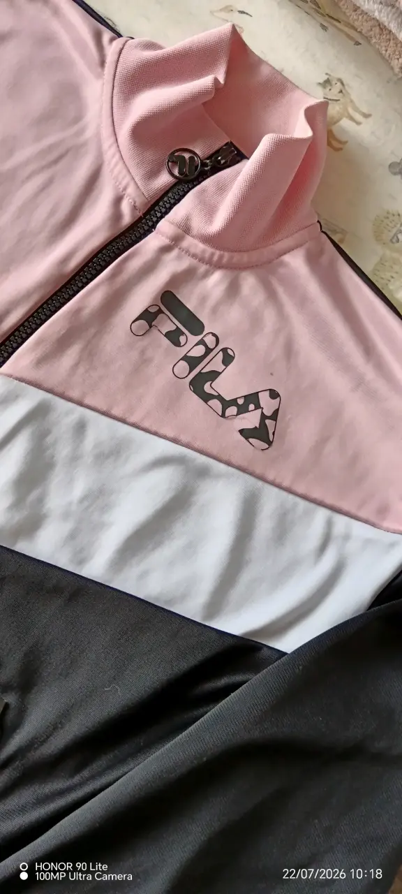 Chaqueta deportiva Fila para mujer en rosa y negro - 4