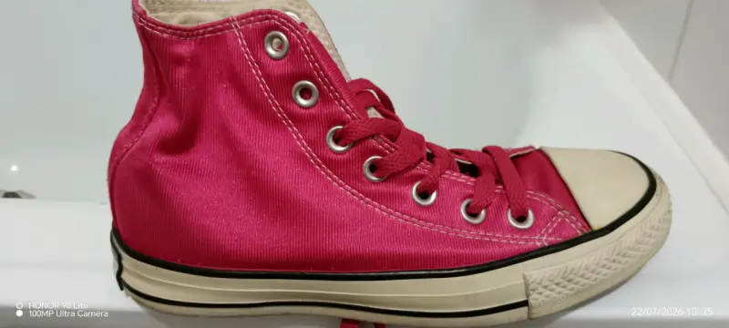 Zapatillas altas rosadas estilo casual - 1
