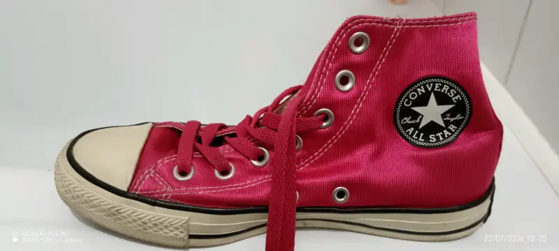 Zapatillas altas rosadas estilo casual - 2