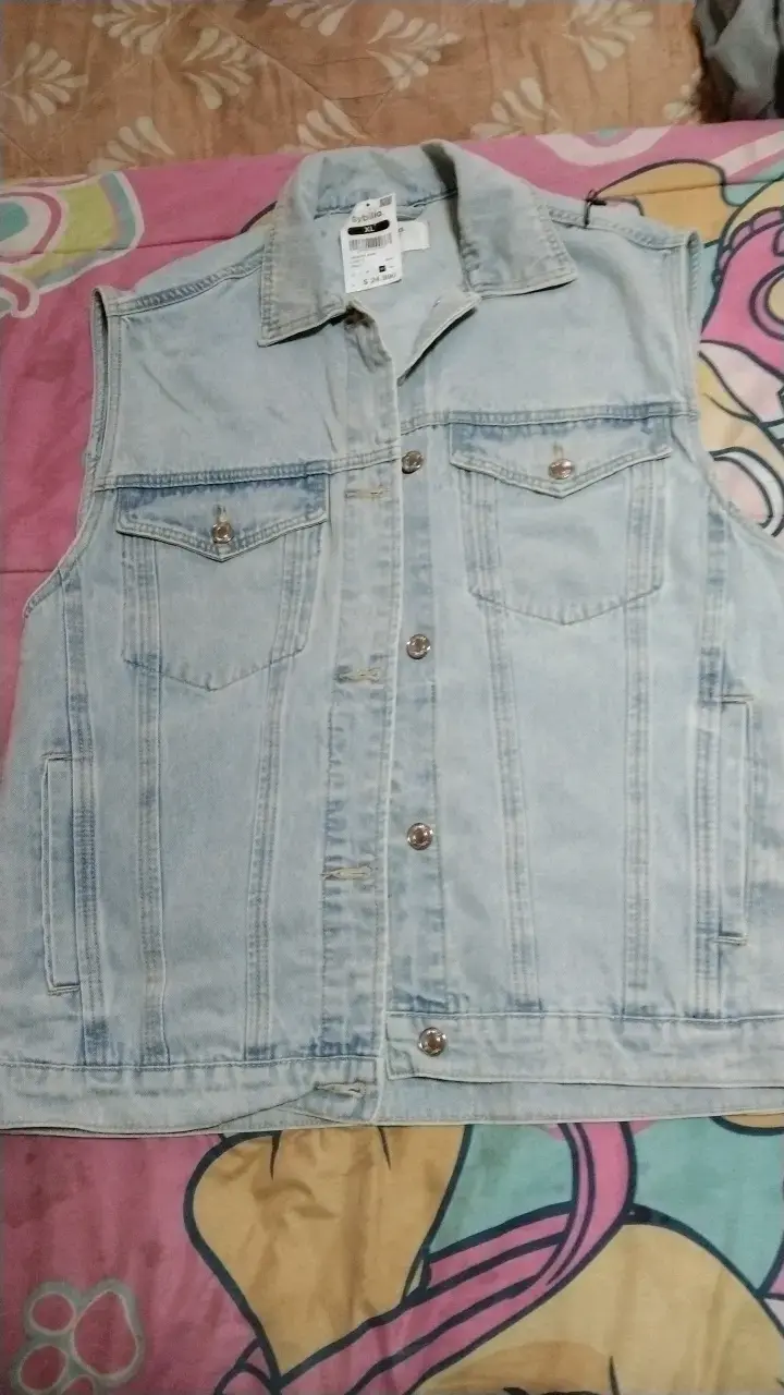 Chaleco de mezclilla sin mangas para hombre - 1