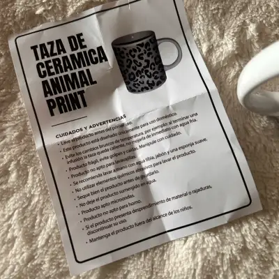 Taza con diseño de leopardo - miniatura 3