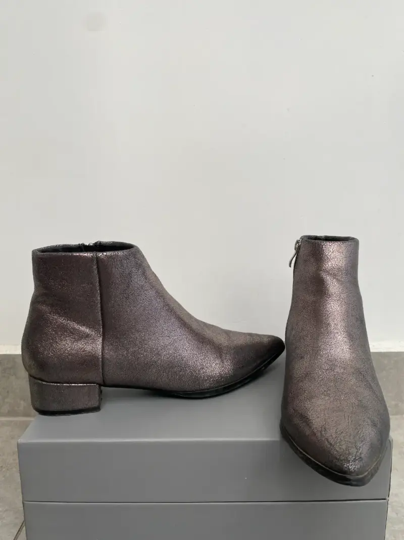 Botines metalizados mujer - 4