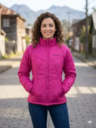 Chaqueta Columbia Interchange Mujer Fucsia - miniatura 1