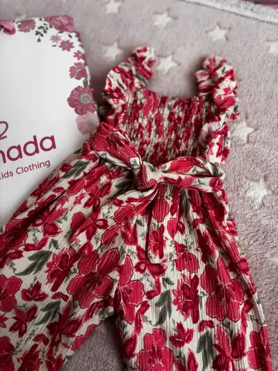 Enterito floral para bebé - miniatura 2
