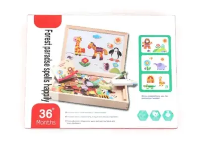 Juego de rompecabezas magnético para niños 36+ meses - miniatura 1