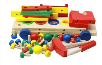 Camión de madera didáctico para niños - miniatura 2