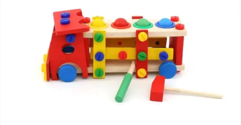 Camión de madera didáctico para niños - 3