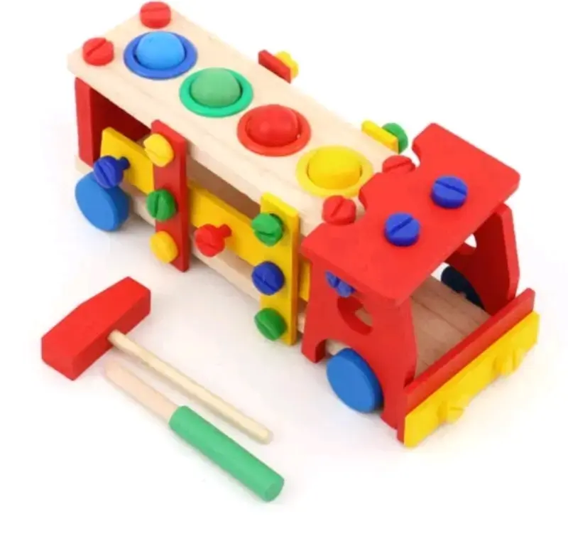 Camión de madera didáctico para niños - 4