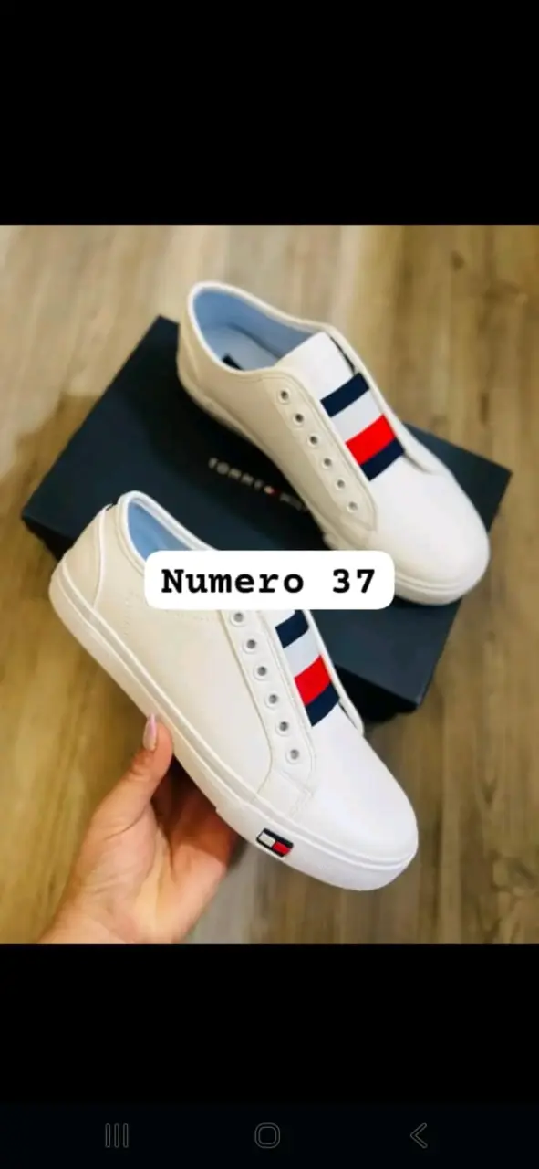 Zapatillas blancas casuales para mujer talla 37