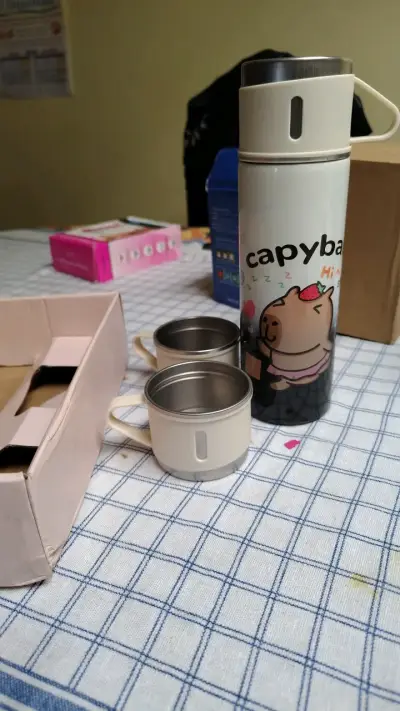 Set de termos al vacío con diseño de pandas - miniatura 4