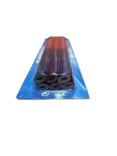 Set 6 Lapiz Bicolor Carpintero Ovalado Tisons - miniatura 3