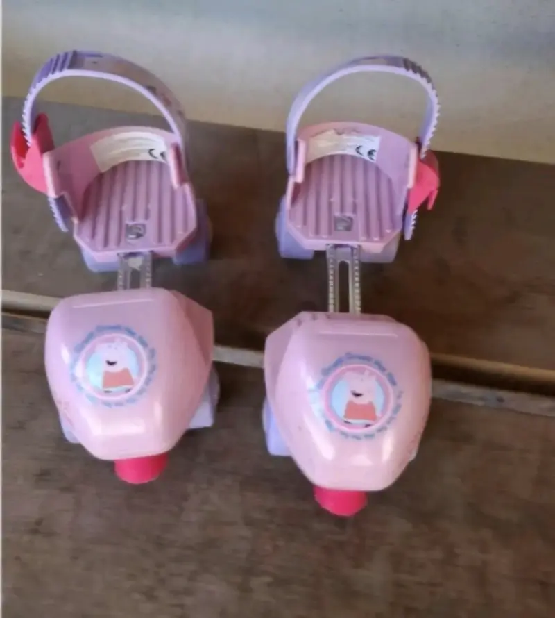 Patines ajustables infantiles Peppa Pig rosados