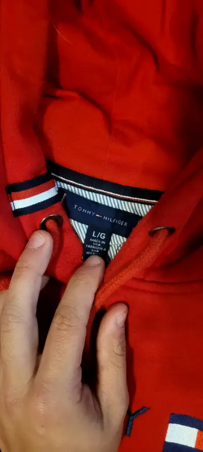 Polerón rojo Tommy Hilfiger con capucha - miniatura 2