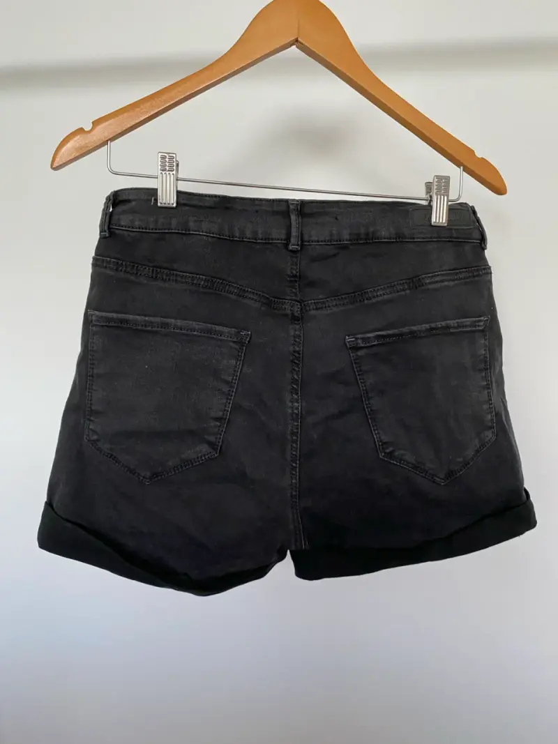 Shorts de mezclilla negros Americano - 4