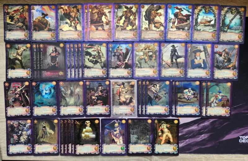 Lote Cartas Mitos y Leyendas Piratas y Corsarios