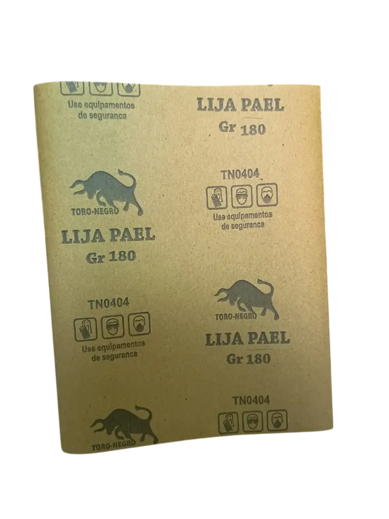 Pack 4 Lija Para Madera Pliego Toro Negro - 3