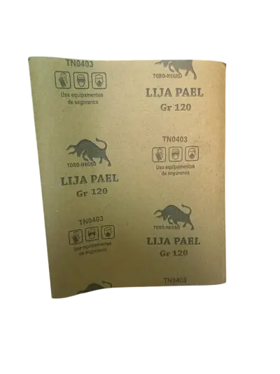 Pack 4 Lija Para Madera Pliego Toro Negro - miniatura 4