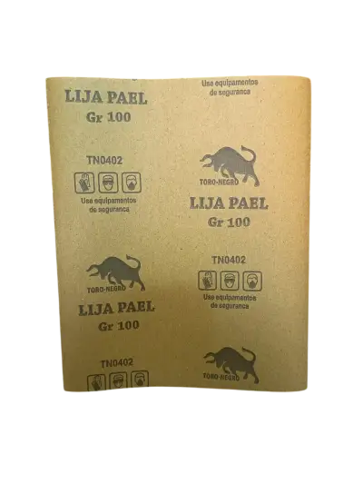 Pack 4 Lija Para Madera Pliego Toro Negro - miniatura 5