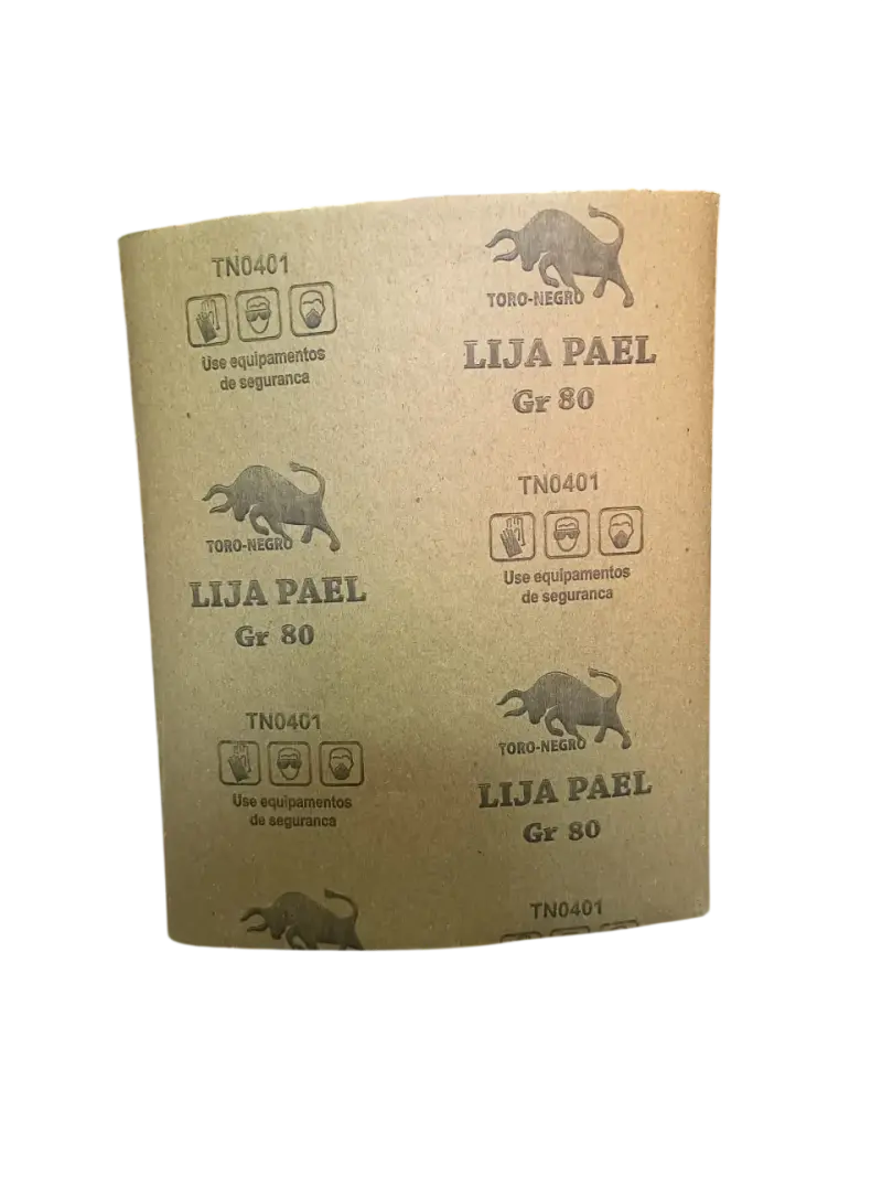 Pack 4 Lija Para Madera Pliego Toro Negro - 6
