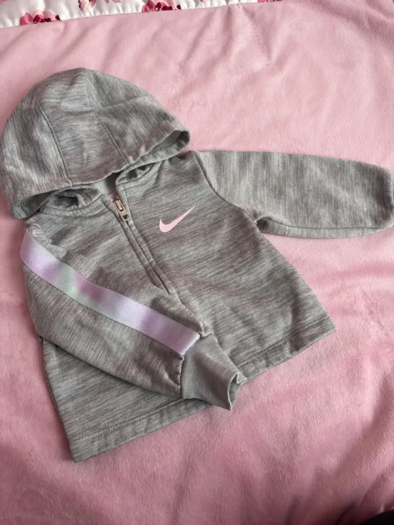 Polerón con capucha para niña Nike gris - 2