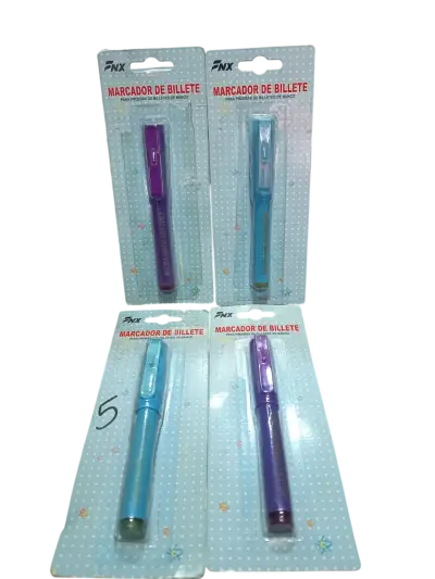 Pack 4 Lapiz Marcador Detector Billetes Falsos - miniatura 1