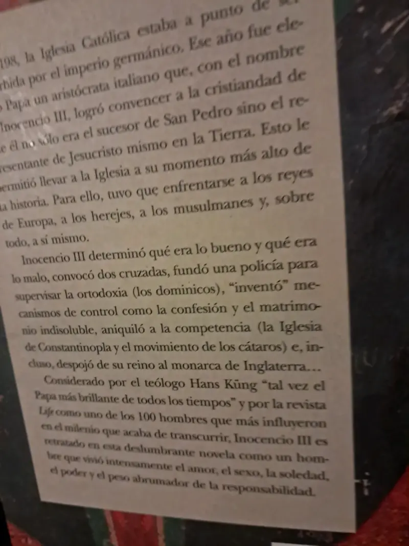 Libro 'El sueño de Inocencio' de Gerardo Laveaga - 4