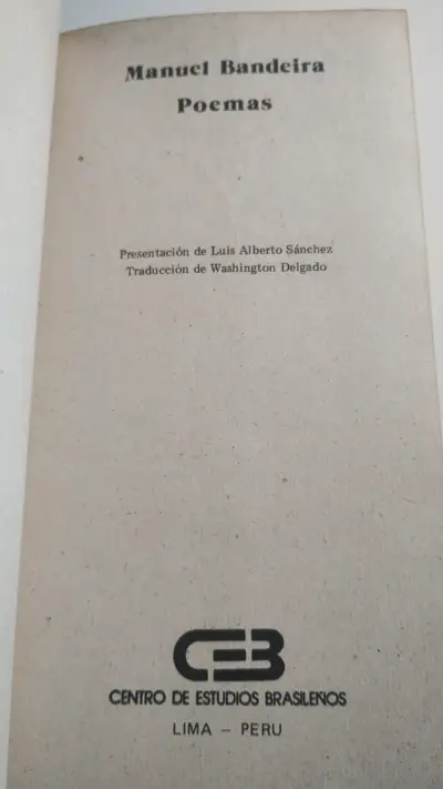 Libro 'Poemas' de Manuel Bandeira - miniatura 4