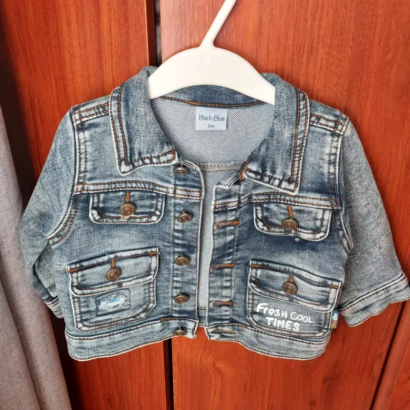 Chaqueta de mezclilla para bebé 3 meses