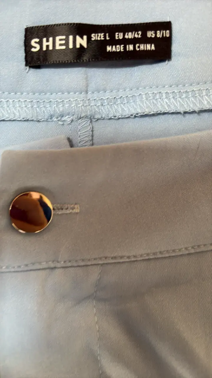 Pantalones azules de mujer Shein talla L - 2